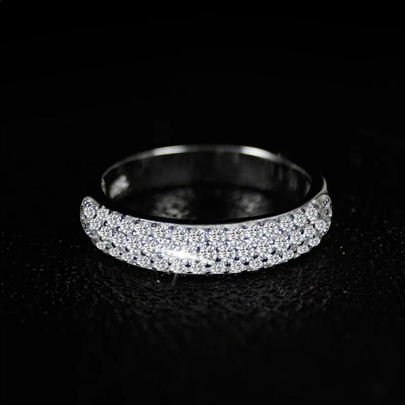 NEW 925 STERLING SILVER 2 CT DIAMOND ENGAGEMENT RING - Picture 6 of 6